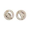 925 Sterling Silver CZ Studded Stud - Design
