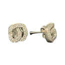 925 Sterling Silver CZ Studded Stud - Design