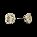 925 Sterling Silver CZ Studded Stud - Design