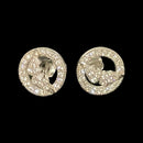 925 Sterling Silver CZ Studded Stud - Design