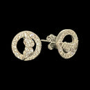 925 Sterling Silver CZ Studded Stud - Design