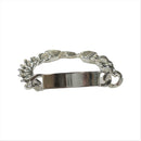 925 Sterling Silver 10 mm Figaro Bracelet