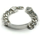 925 Sterling Silver 12 mm Curb Link Bracelet
