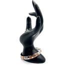 925 Solid Sterling Silver Openable Cubic Zirconia Designer Men Kada