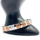 925 Solid Sterling Silver Openable Cubic Zirconia Designer Men Kada