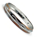 925 Solid Sterling Silver Openable Cubic Zirconia Designer Men Kada