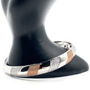 925 Solid Sterling Silver Openable Cubic Zirconia Designer Kada