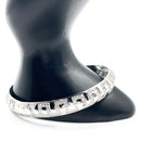 925 Solid Sterling Silver Openable Cubic Zirconia Designer Men Kada