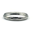 925 Solid Sterling Silver Openable Cubic Zirconia Designer Men Kada