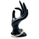 925 Solid Sterling Silver Openable Cubic Zirconia Designer Men Kada