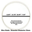 925 Sterling Silver Certified (Hallmarked) Punjabi / Sikh Men Kada