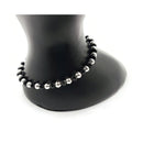 925 Sterling Silver New Born / Toddler Kids Black Beads Najariya - Style