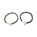 925 Sterling Silver New Born / Toddler Kids Black Beads Najariya - Style