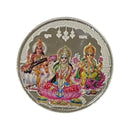 999 Pure Silver Ganesh Lakshmi & Saraswati 10 Gram Meena Coin