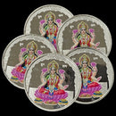999 Pure Silver Lakshmi / Laxmi 10 Gram Meena Coins (Pack of 5 Coins)