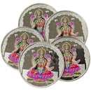 999 Pure Silver Lakshmi / Laxmi 10 Gram Meena Coins (Pack of 5 Coins)
