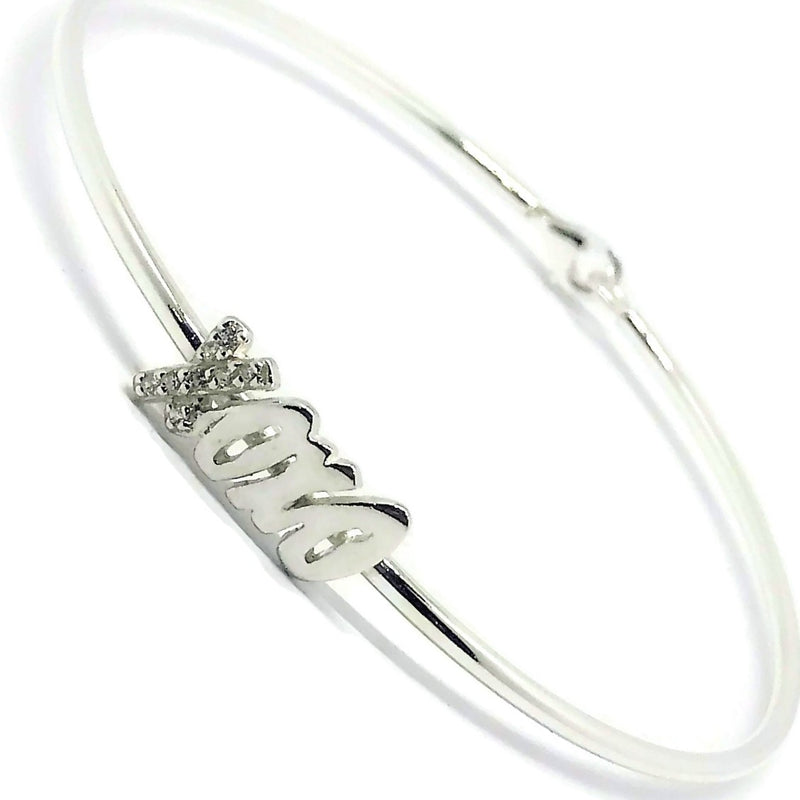 925 Sterling Silver Luck / Love / XOXO Bracelet- Style