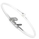 925 Sterling Silver Luck / Love / XOXO Bracelet- Style