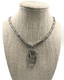 925 Sterling Silver Cubic Zirconia Necklace & Earring - Design