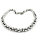 925 Sterling Silver 5 MM Beaded Ball Necklace - Design