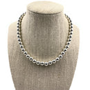 925 Sterling Silver 5 MM Beaded Ball Necklace - Design