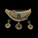 925 Sterling Silver Designer Choker Necklace Set - Design