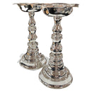 925 Sterling Silver Hallmarked Star Samai (Diya) Set / Kuthu Vilakku Pair