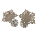 925 Sterling Silver Hallmarked Star Samai (Diya) Set / Kuthu Vilakku Pair