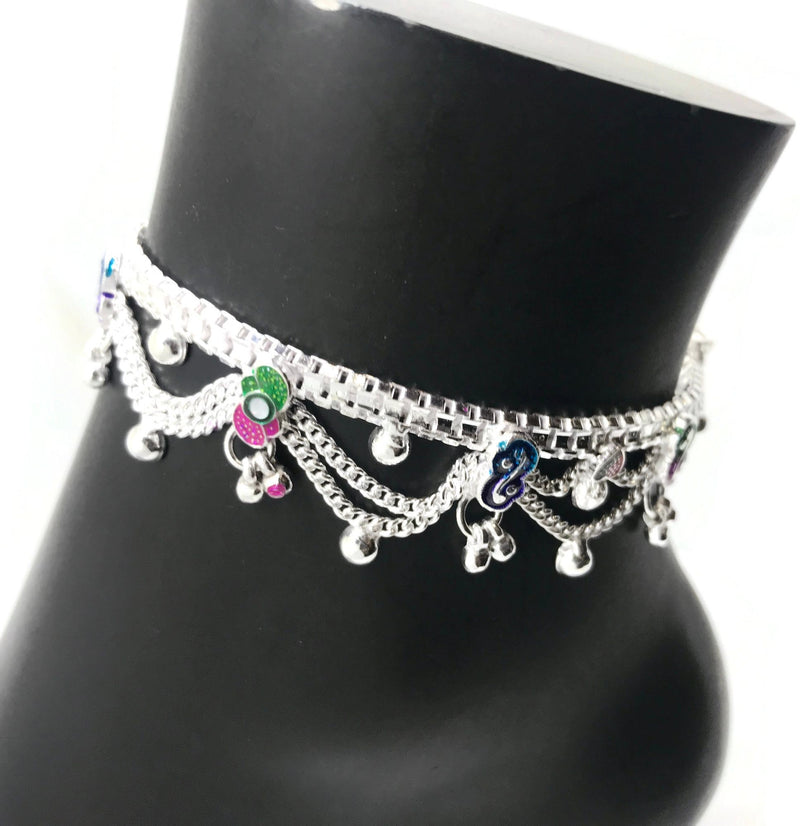 700 Silver Teens Traditional Anklet -