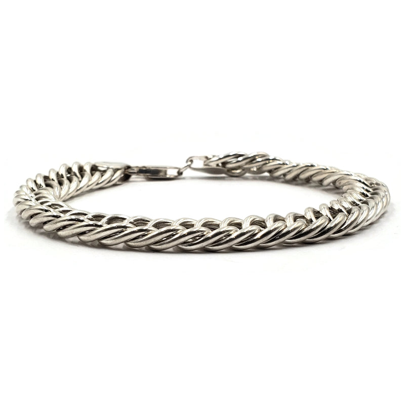 925 Sterling Silver Curb Bracelet- Style