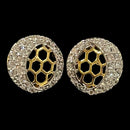 750 Eighteen Karat (18 KT) White Cubic Zirconia Ear Studs- Style