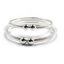 925 Sterling Silver Solid New Born / Kids Kada - Style