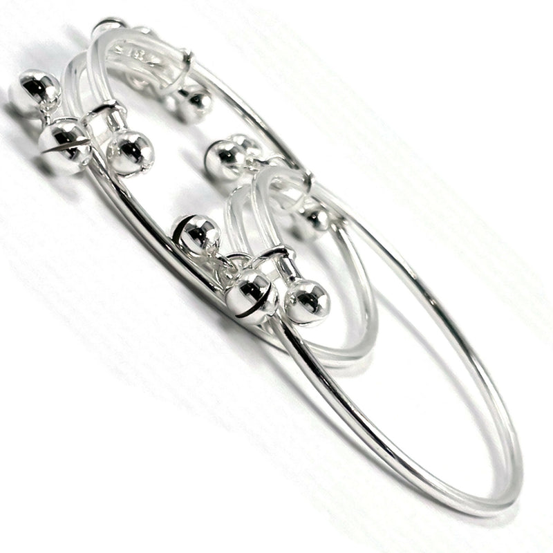 925 Sterling Silver New Born / Toddler Kids Bell Kada - Style