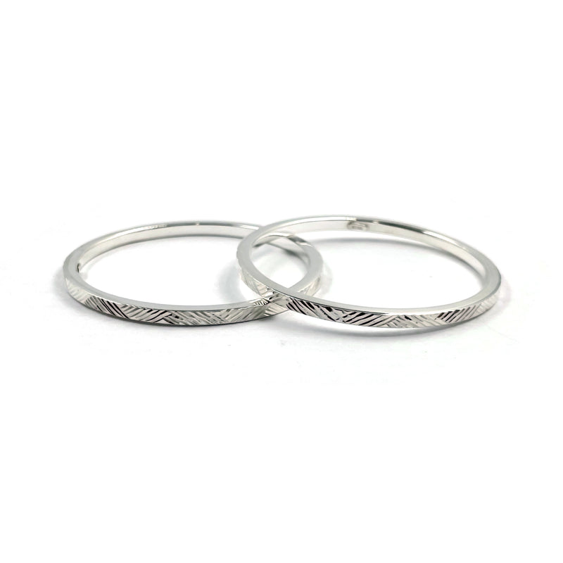 925 Sterling Silver Solid New Born / Toddler Kids Bangle Kada - Style