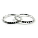925 Sterling Silver New Born / Toddler Kids Black Beads Kada - Style
