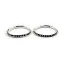 925 Sterling Silver New Born / Toddler Kids Black Beads Kada - Style