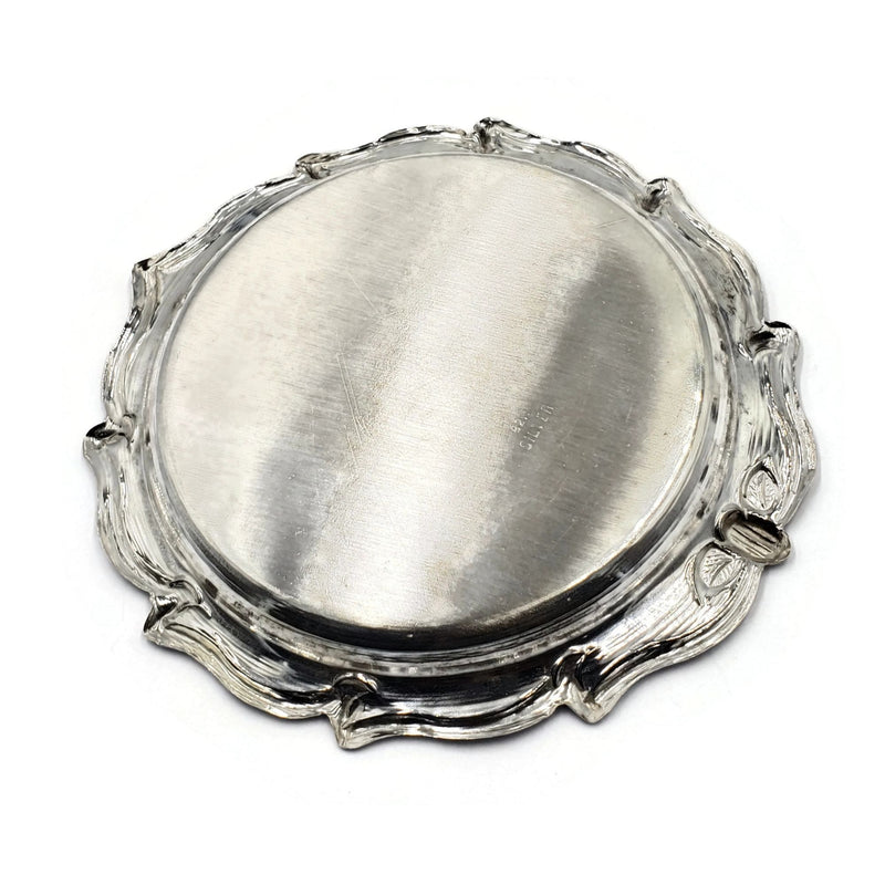 925 Sterling Silver 5.0 Inch Small Puja Plate - Style