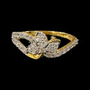 750 Eighteen Karat (18 KT) White Cubic Zirconia Ring- Style