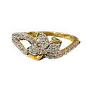 750 Eighteen Karat (18 KT) White Cubic Zirconia Ring- Style