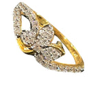 750 Eighteen Karat (18 KT) White Cubic Zirconia Ring- Style