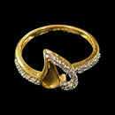 750 Eighteen Karat (18 KT) White Cubic Zirconia Ring- Style