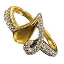 750 Eighteen Karat (18 KT) White Cubic Zirconia Ring- Style