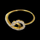 750 Eighteen Karat (18 KT) White Cubic Zirconia Ring- Style