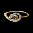 750 Eighteen Karat (18 KT) White Cubic Zirconia Ring- Style