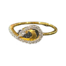750 Eighteen Karat (18 KT) White Cubic Zirconia Ring- Style