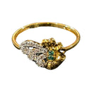 750 Eighteen Karat (18 KT) White Cubic Zirconia Ring- Style