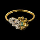 750 Eighteen Karat (18 KT) White Cubic Zirconia Ring- Style