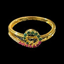 750 Eighteen Karat (18 KT) White Cubic Zirconia Ring- Style