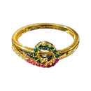 750 Eighteen Karat (18 KT) White Cubic Zirconia Ring- Style