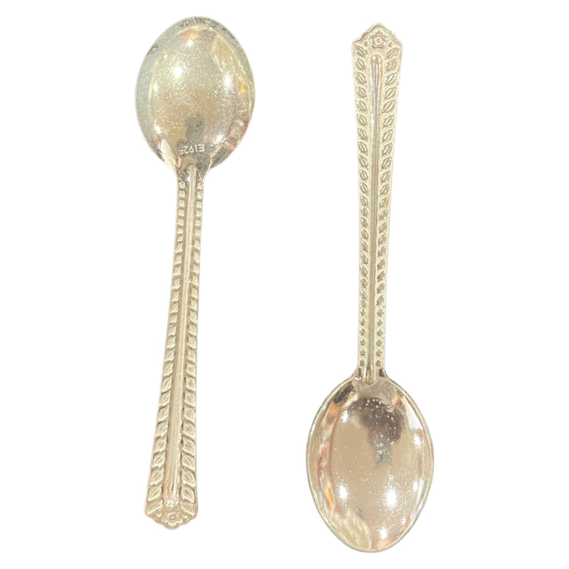 925 Sterling Silver Small Spoon for Puja / Newborn - Style